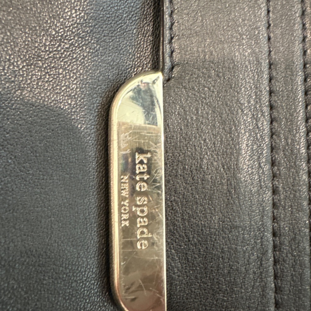 Kate Spade black leather shoulder bag - Picture 3 of 6